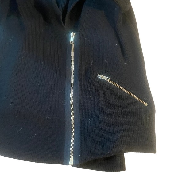 NWT  CHICO'S Moto Cardigan Knit Asymmetrical Zipper Sweater - Picture 13 of 14